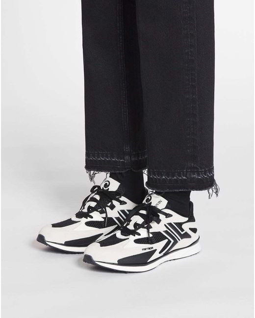 Lanvin Blue Meteor Low-Top Sneakers for men
