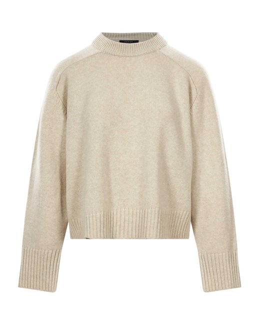Soeur Natural Ribbed Knit Sweater