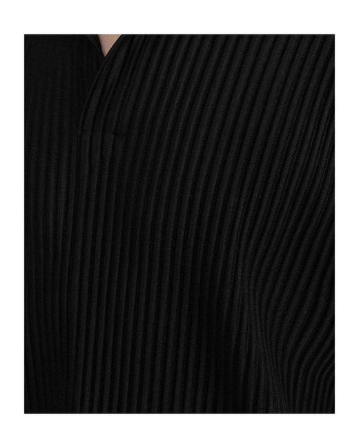 Homme Plissé Issey Miyake Black Homme Plissé Issey Miyake Basics Polo Shirt for men
