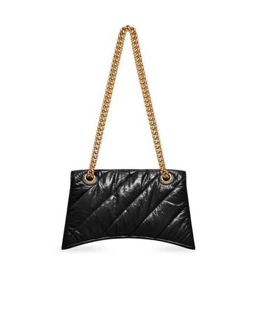 Balenciaga Black Crush Small Shoulder Bag