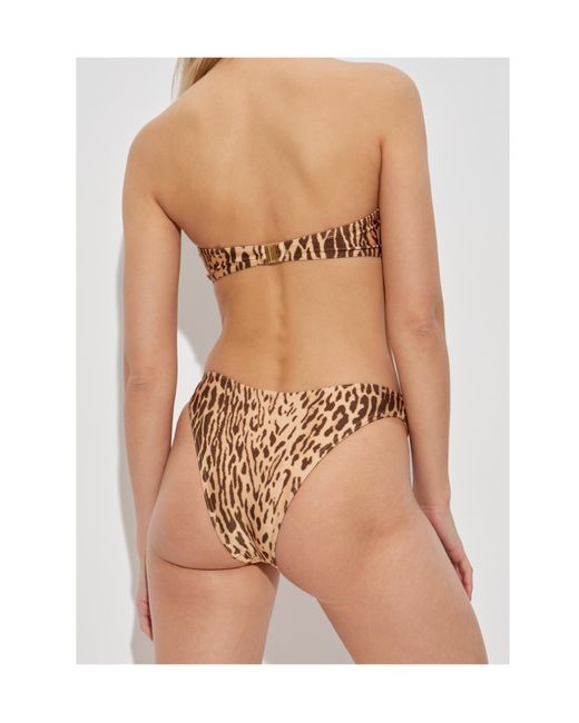Zimmermann Natural Leopard-Print Bikini Briefs
