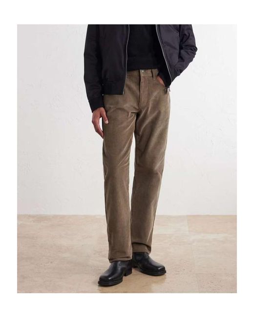Burberry Natural Casual Trousers With Belt Loops for men