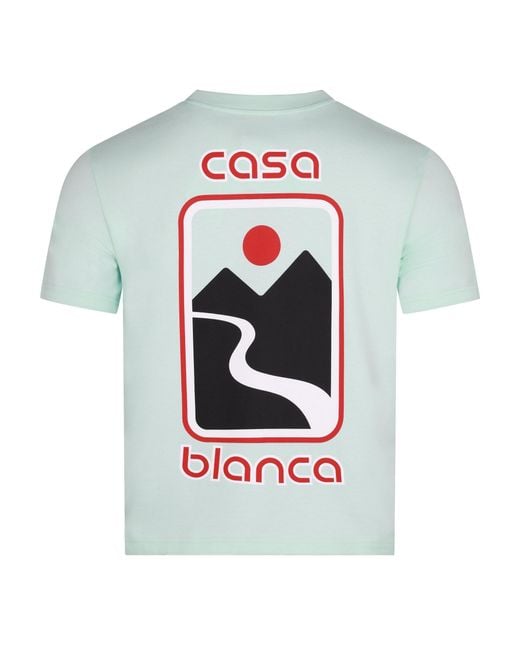 Casablanca White Chestlogo Printed Tshirt