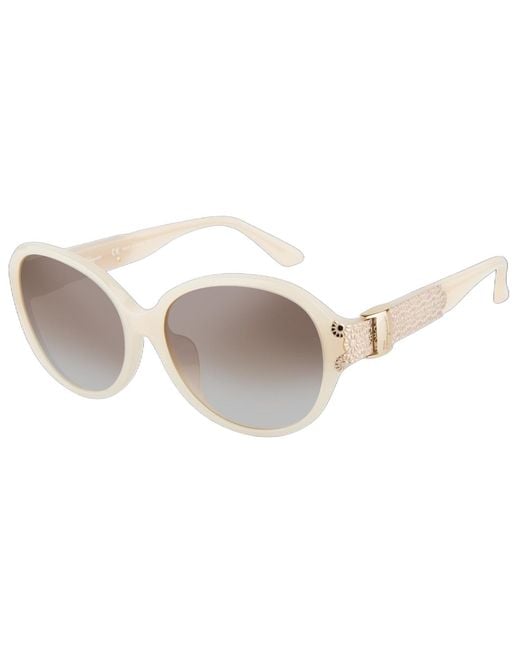 Ferragamo White Logo Sunglasses