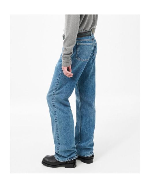 Our Legacy Blue Belt Loop Denim Trousers for men