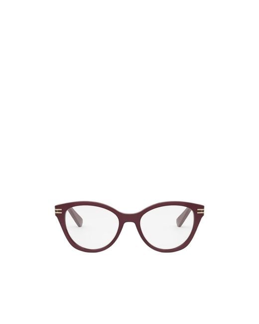 BVLGARI White Bulgari Cat-Eye Glasses for men