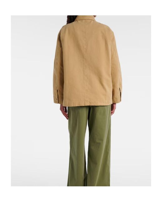 Nili Lotan Natural Button-Down Casual Jacket