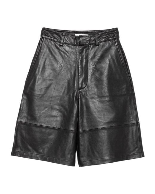 Frankie Shop Gray Belt Loop Shorts