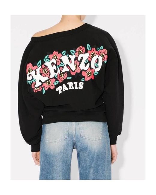 KENZO Black Verdy Market Crewneck Sweatshirt