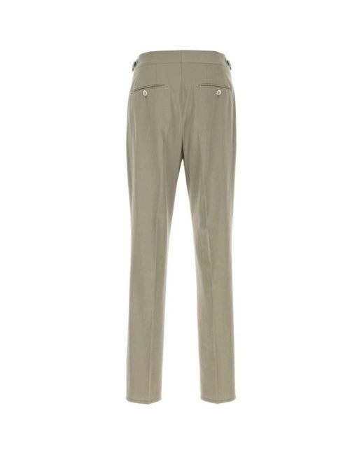 Brunello Cucinelli Gray Pleated Tailored Pants for men
