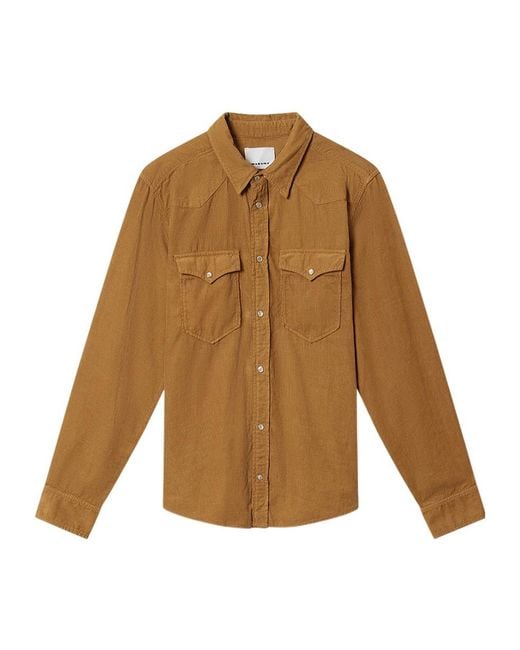 Isabel Marant Brown Vasco Shirt for men