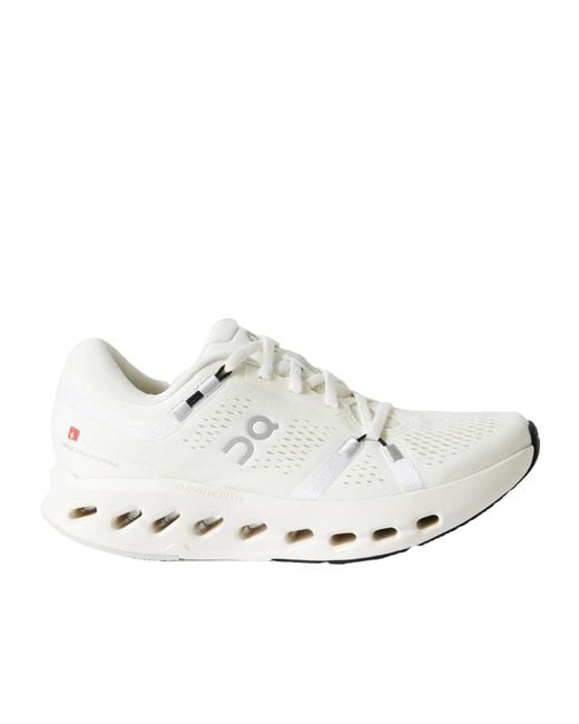 On Shoes White Cloudsurfer 2 Rubber-Trimmed Mesh Sneakers