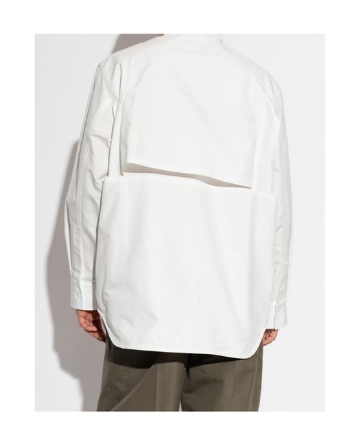 Bottega Veneta White Long Sleeve Shirt for men