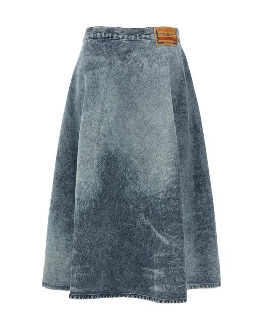 DIESEL Blue De-Annet-B-Fsh Skirts Light