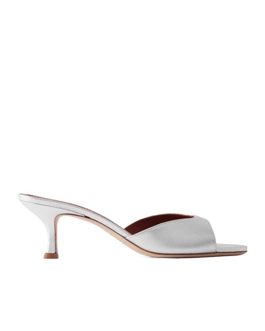 Staud White Brigitte High-Heeled Sandals
