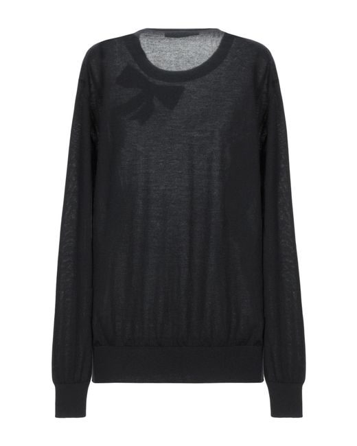 Dolce & Gabbana Black Solid Color Knitted Long Sleeve