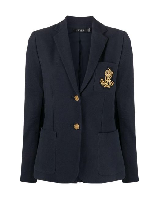 Ralph Lauren Blue Lauren Bullion Jacquard Blazer