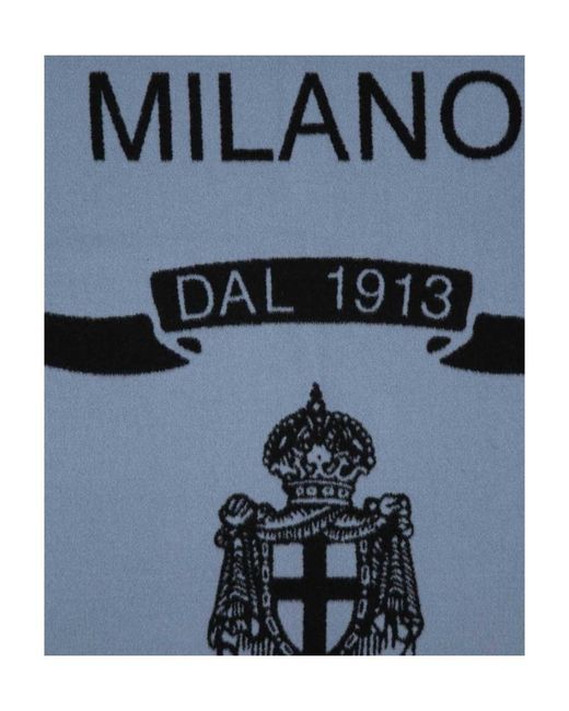 Prada Blue Fringed Cashmere Blanket