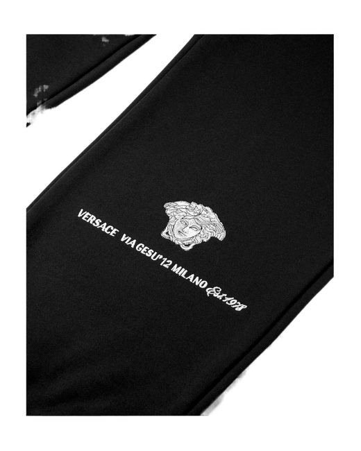 Versace Black Medusa Milano Track Pants for men
