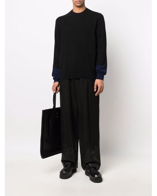 Comme des Garçons Blue Long-Sleeved Sweater for men
