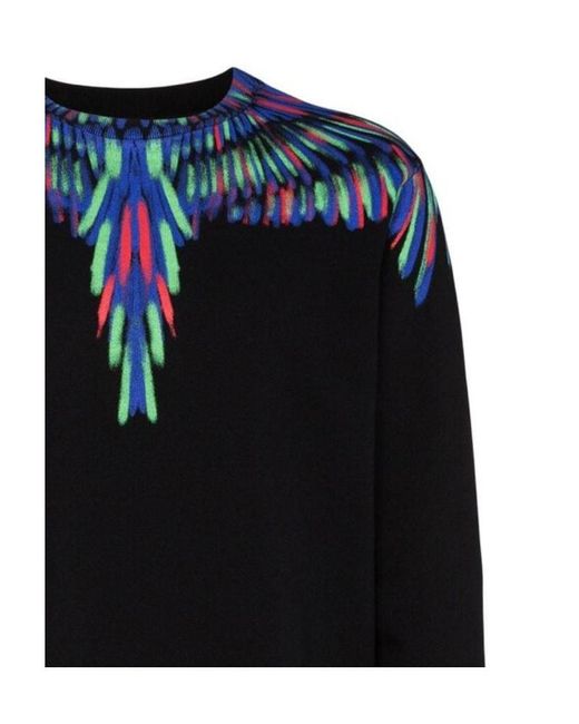 Marcelo Burlon Blue Wings Print Sweatshirt for men