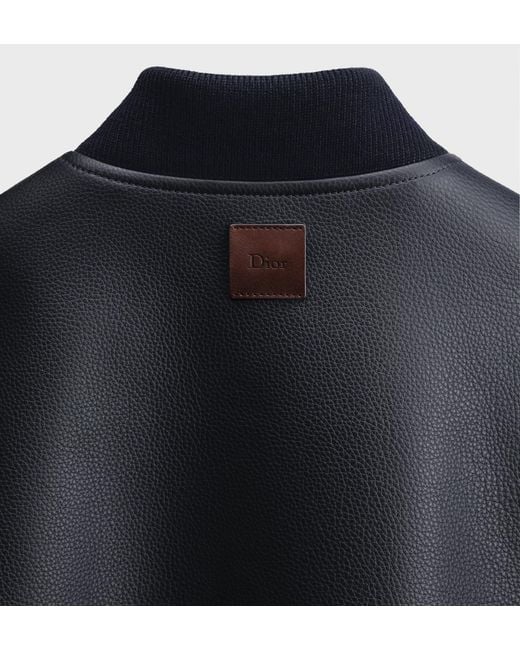 Dior Blue Zipped Blouson Jacket for men