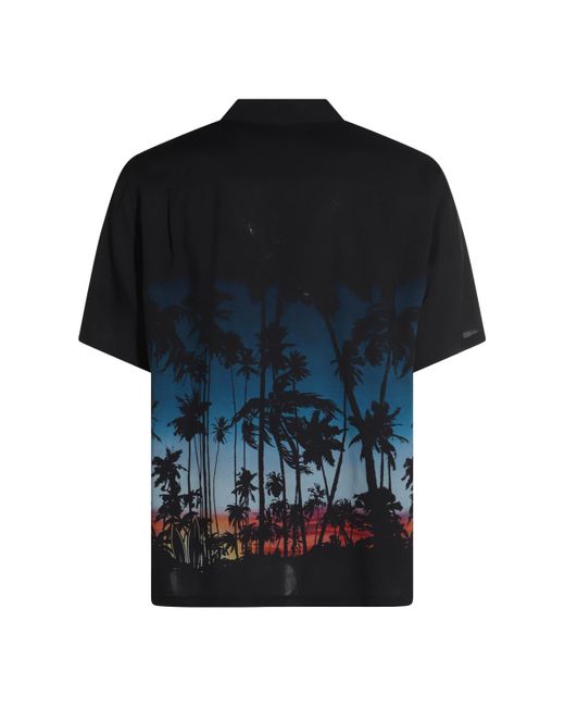 Céline Black Hawaiian Shirt for men
