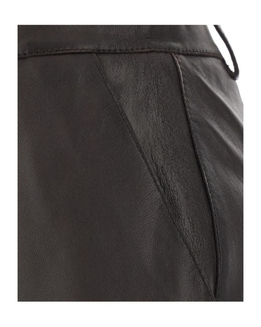 P.A.R.O.S.H. Gray P.A.R.O..H. Buttoned Pencil Skirt