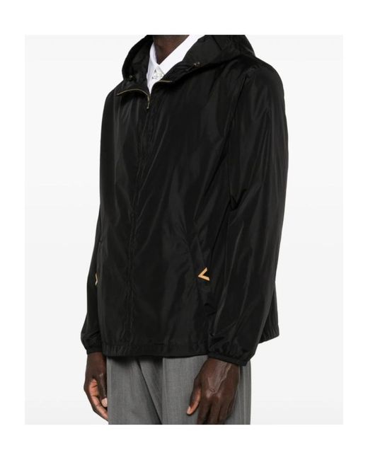 Valentino Black Hooded Jacket for men