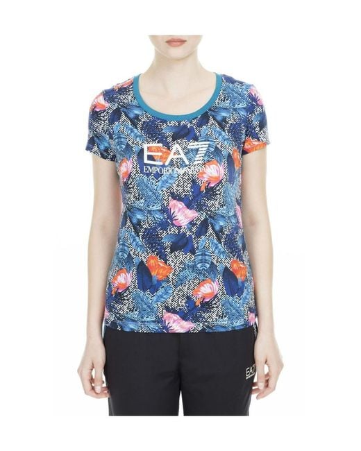 EA7 Blue Logo T-Shirt
