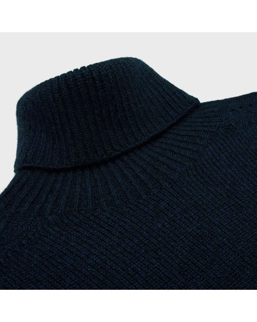 Céline Blue Turtleneck Sweater