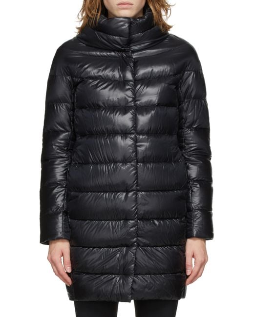 Herno Black Slim-Fit Quilted Down Puffer Jacket