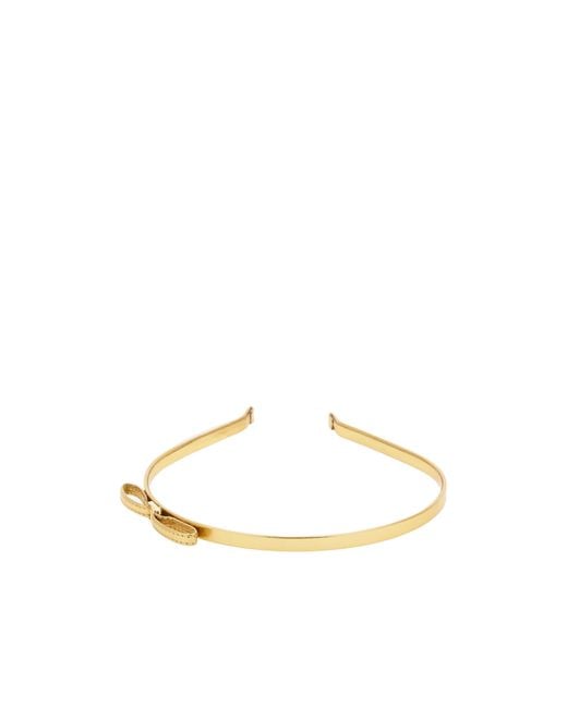 Ferragamo Metallic Mini Bow Headband