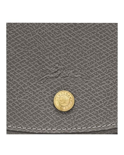 Longchamp Gray Logo-Embossed Cross Body Bag
