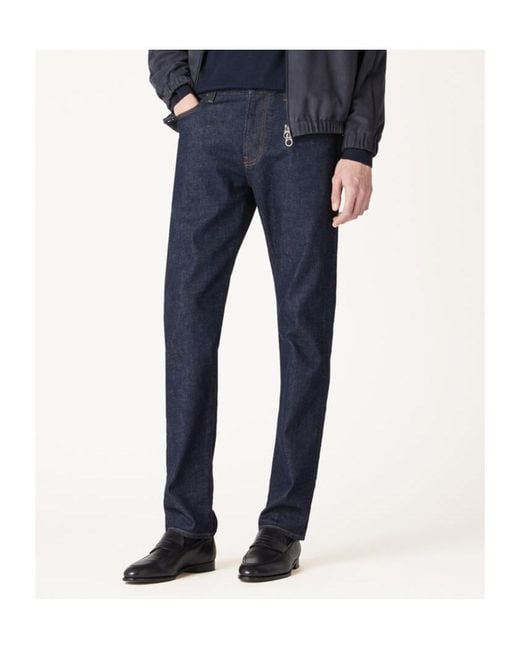 Loro Piana Blue Quarona Jeans for men