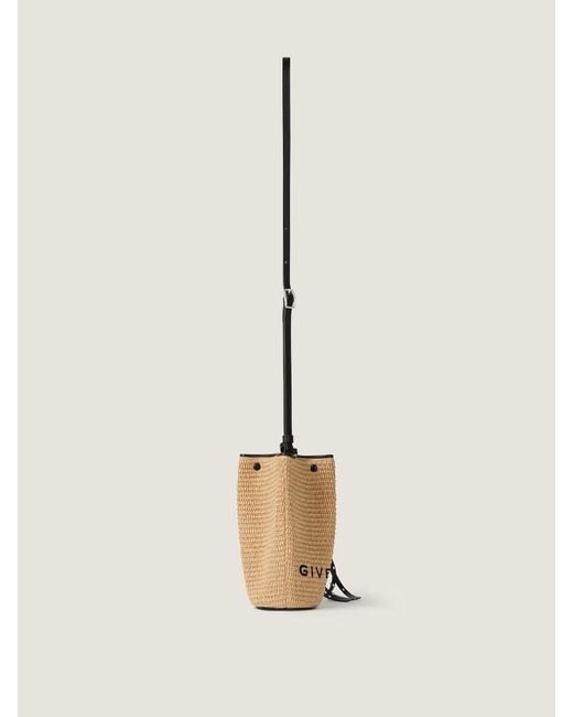 Givenchy Natural Snap Nano Raffia Bucket Bag