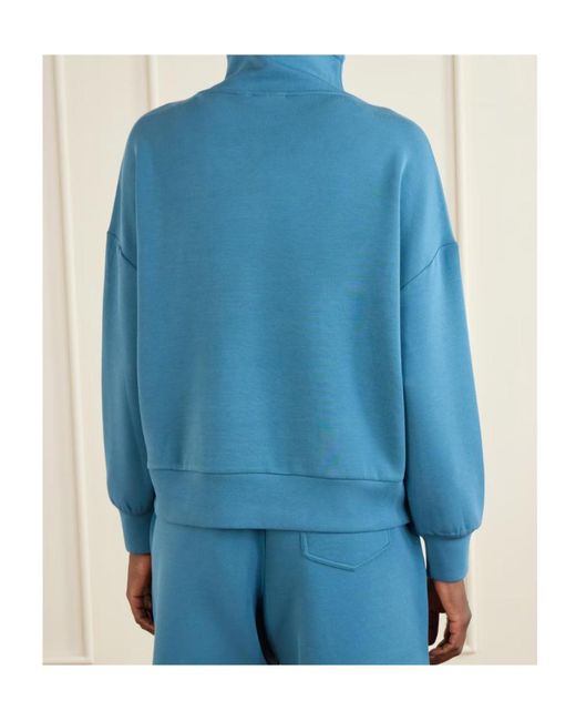 Varley Blue Long-Sleeved Sweatshirt