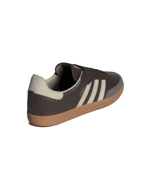 Adidas Originals Brown Samba Og Low-Top Sneakers