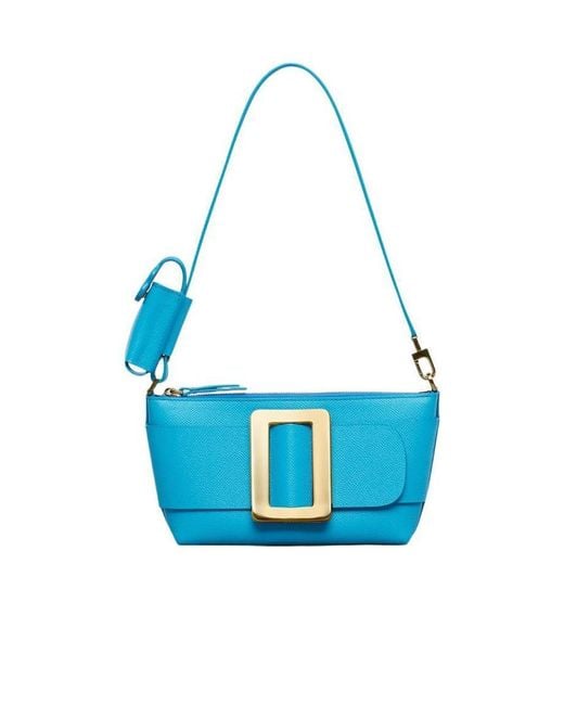 Boyy Blue Buckle Pochette Epsom Crossbody Bag