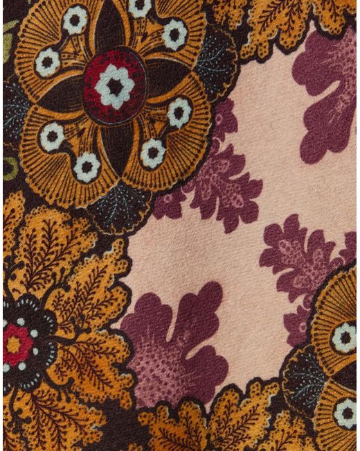 LaDoubleJ Black Floral-Patterned Wool Cape
