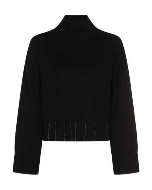 Fabiana Filippi Black Wool Knitwear