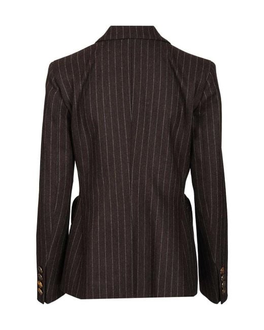 Blazé Milano Black Blazé Milano Akira Single-Breasted Pinstripe Blazer