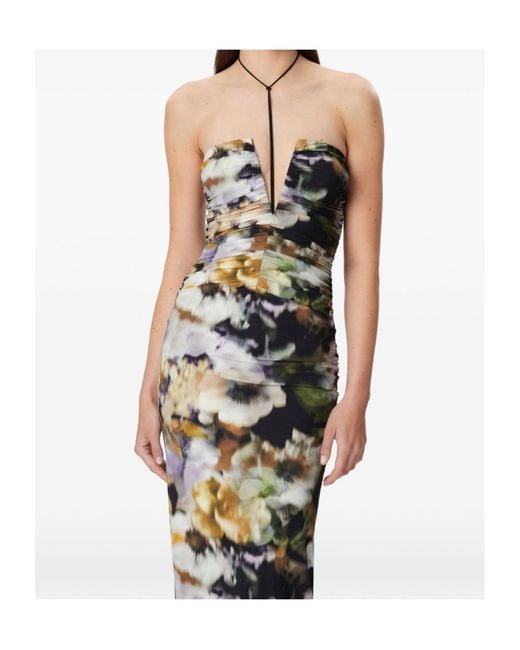 Amazuìn Multicolor Floral Pattern Dress