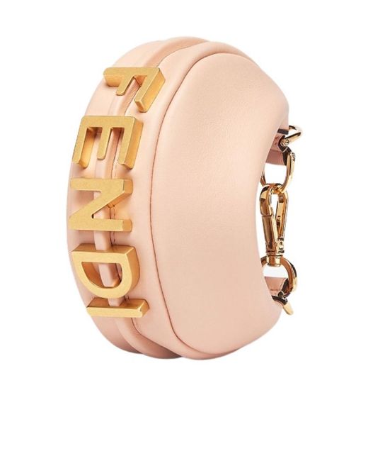 Fendi White Leather Charm