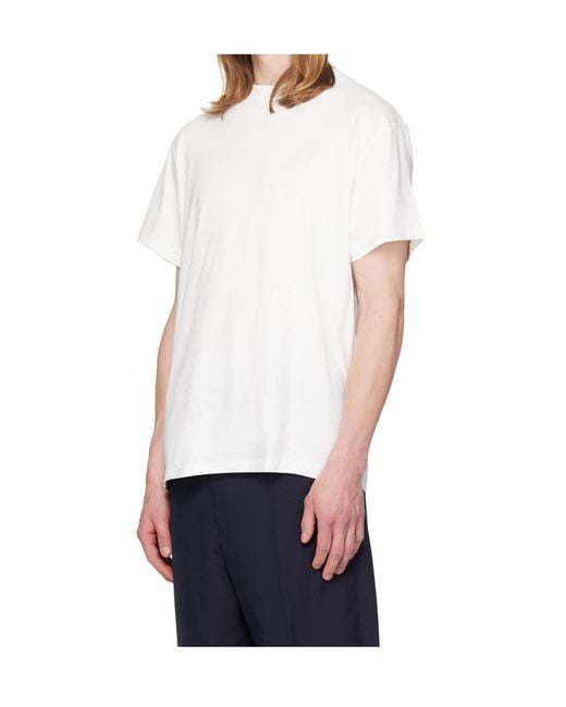 Jil Sander White 3-Pack Short-Sleeved T-Shirt Set for men