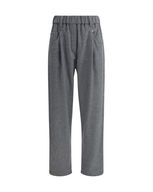 Brunello Cucinelli Gray Pants