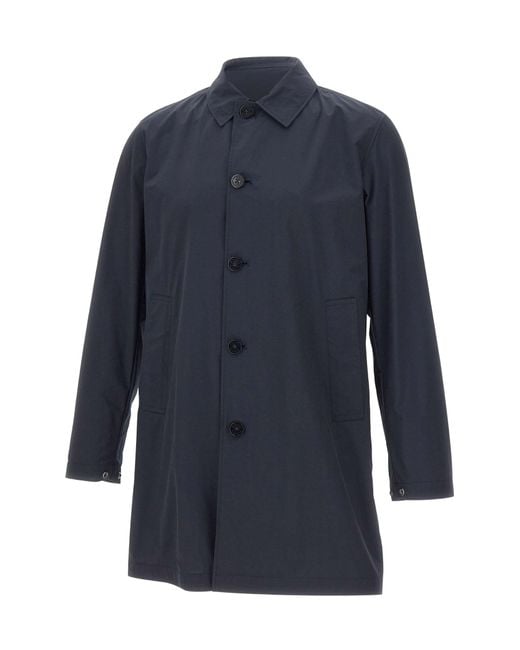 Woolrich Blue Urban Lamar Mid-Length Coat for men
