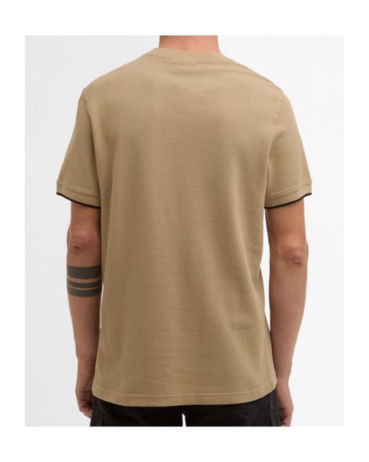 Barbour Natural Eamon Pique Logo T-Shirt for men