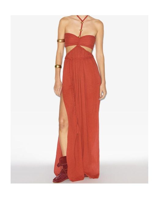 Isabel Marant Red Justine Dress