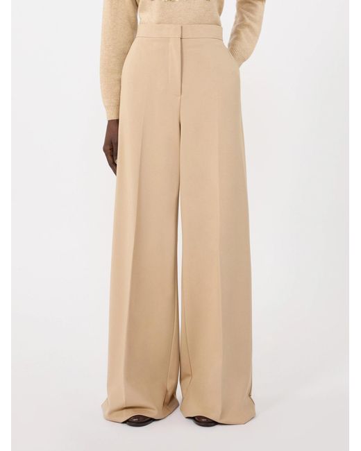 Max Mara Natural High-Waisted Casual Pants